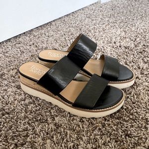 Size 8.5. Franco Sarto platform sandals